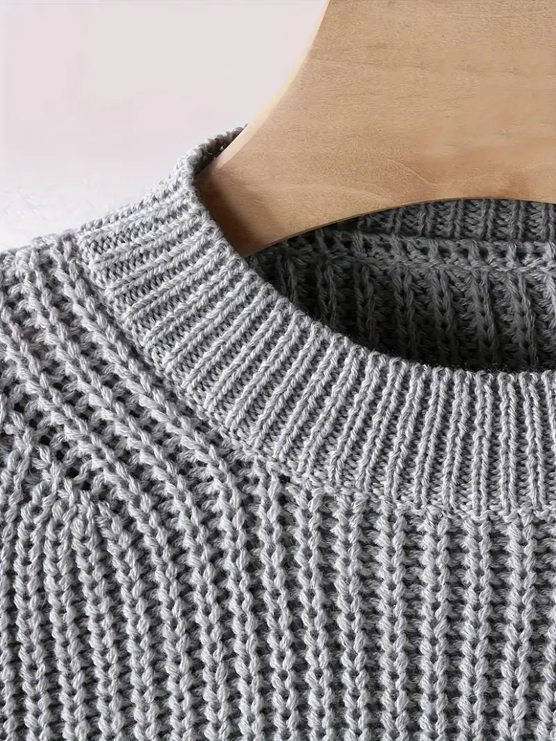 Elowen Cropped Knit Jumper | Modern Minimalist Style