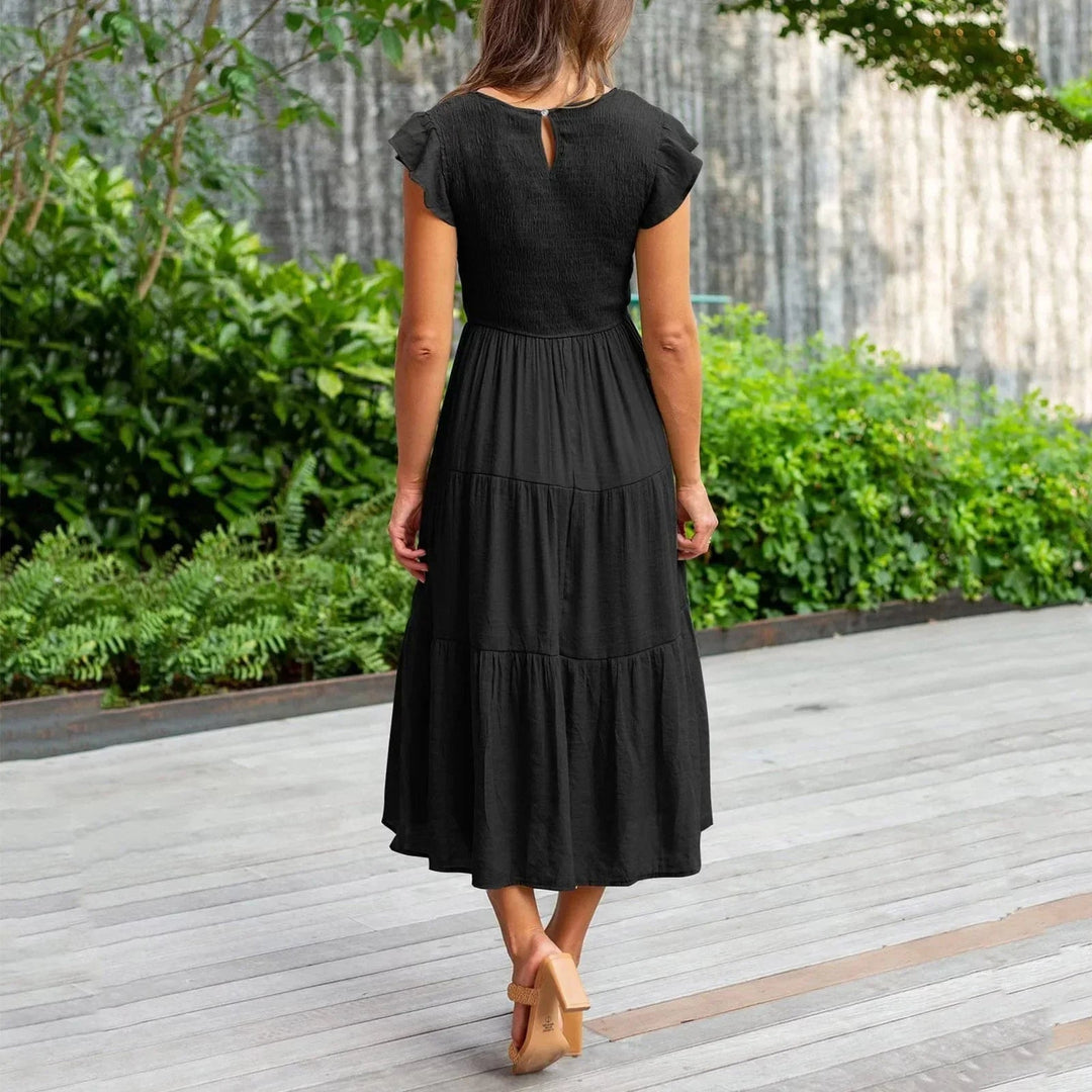 Elegant Maxi Dress with Figure - Flattering Fit - LXNDON