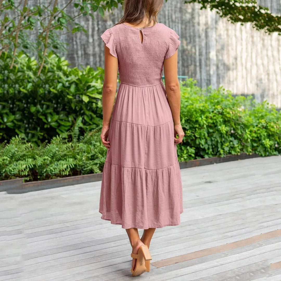 Elegant Maxi Dress with Figure - Flattering Fit - LXNDON