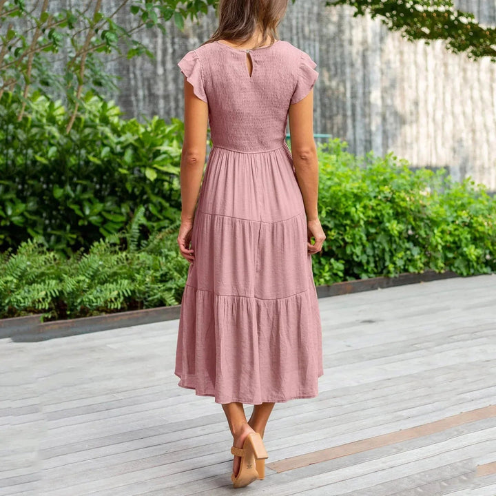Elegant Maxi Dress with Figure - Flattering Fit - LXNDON