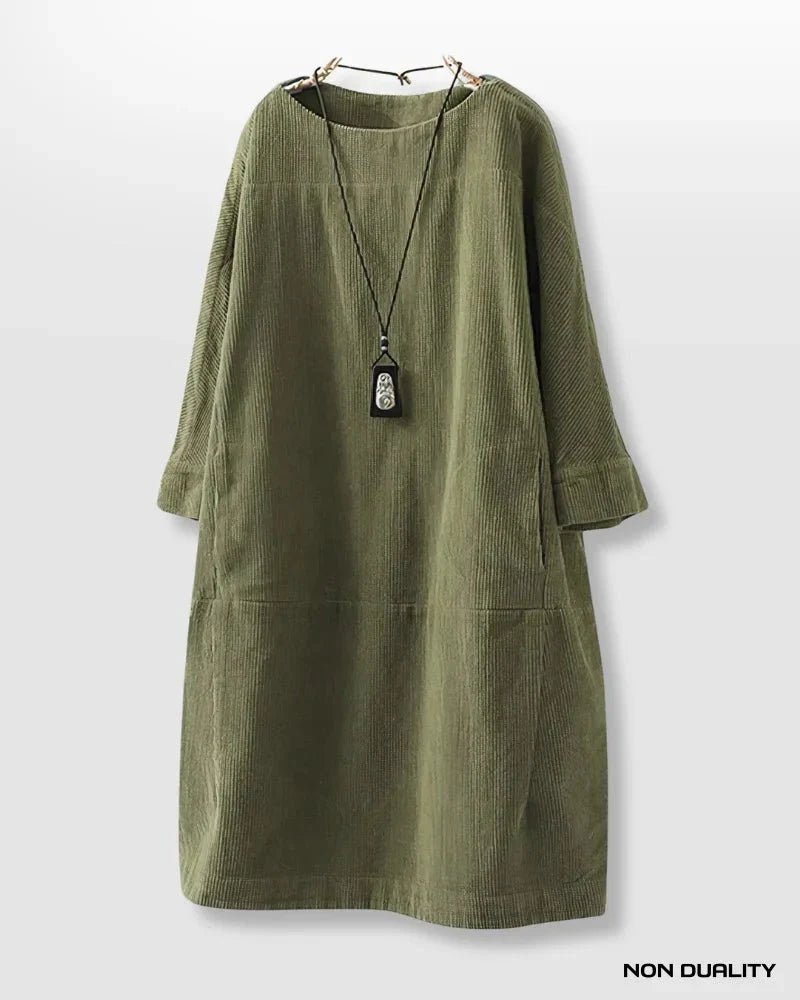 Elvena | Relaxed Fit Midi Dress - LXNDON