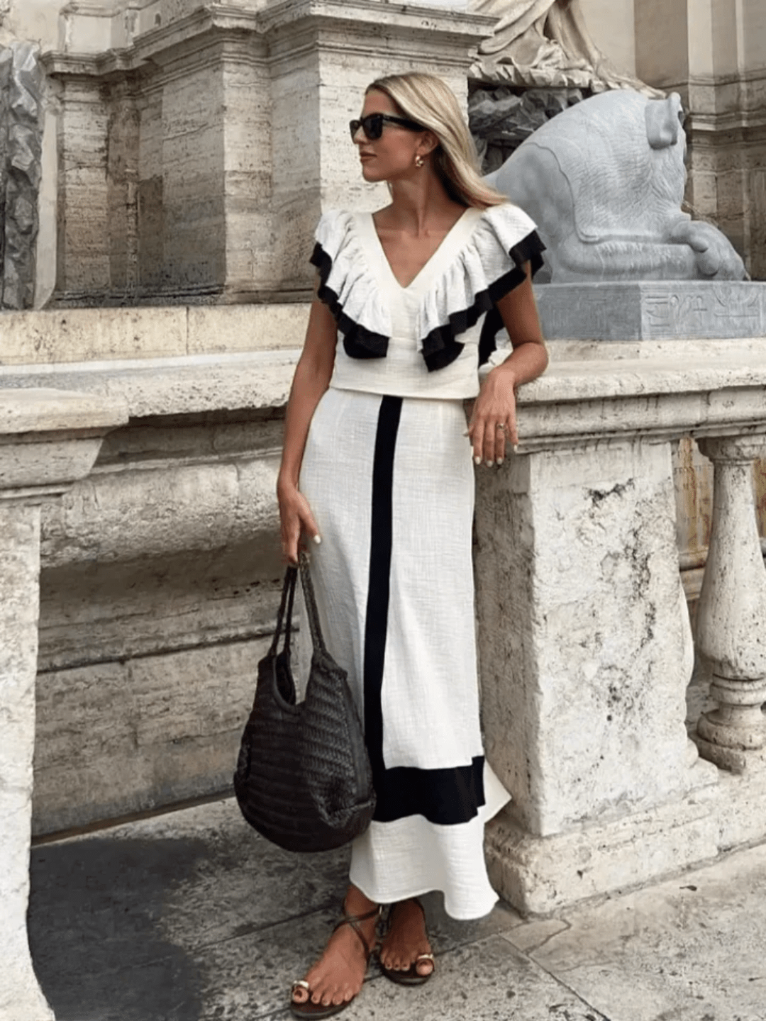 Elysia | Ruffled Elegant Summer Set - LXNDON