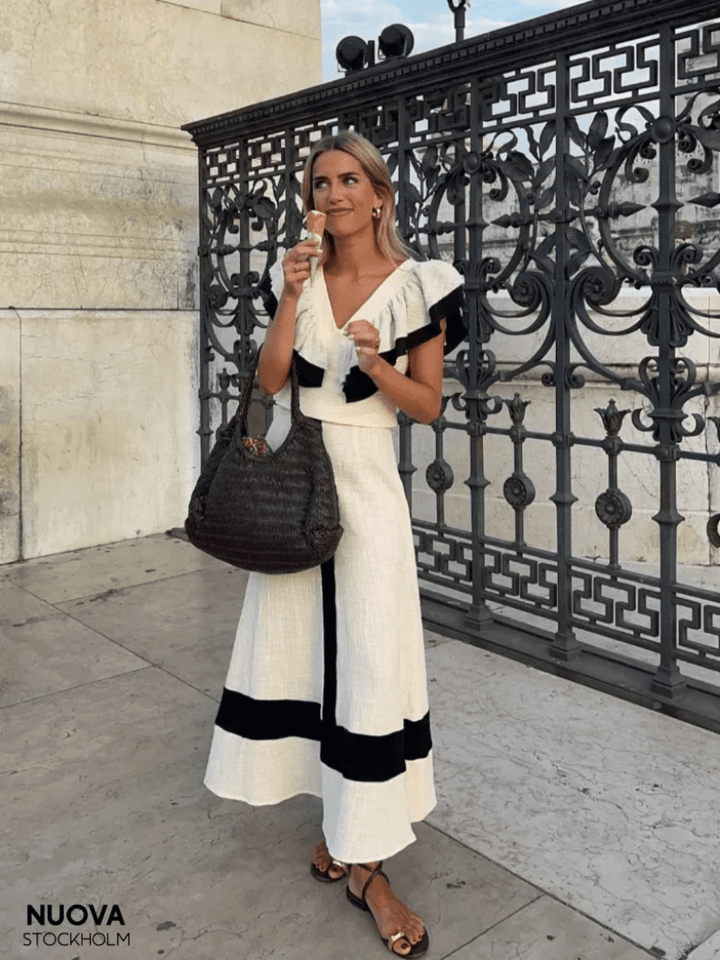 Elysia | Ruffled Elegant Summer Set - LXNDON