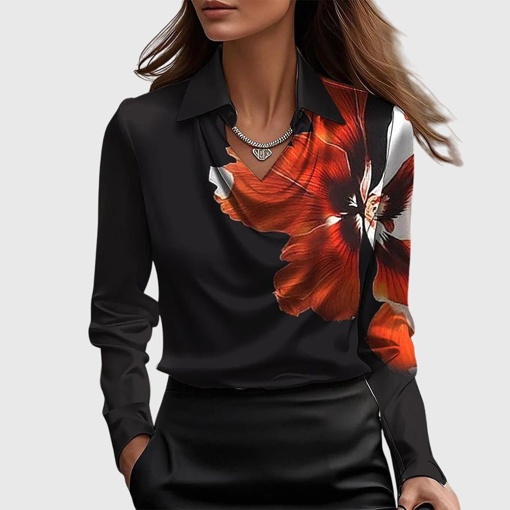 Aurora | Elegant Floral Women’s Blouse