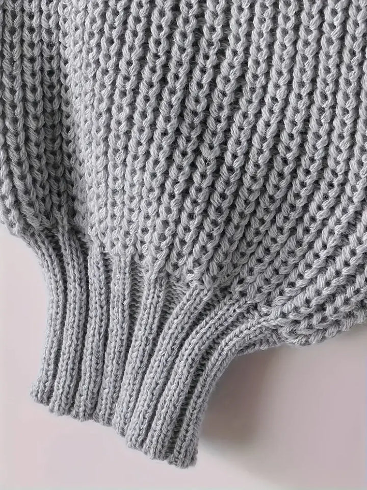 Elowen Cropped Knit Jumper | Modern Minimalist Style