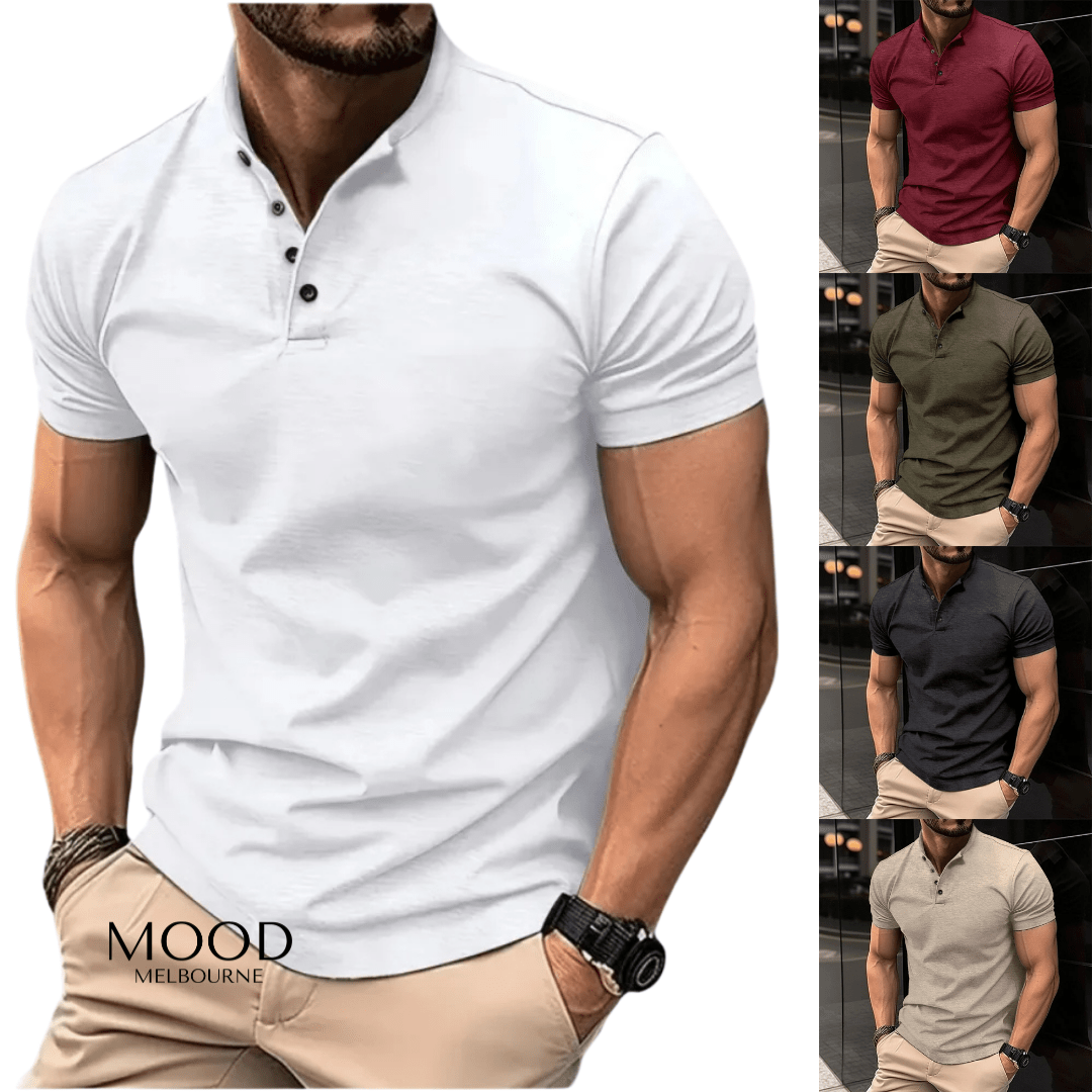 High Quality V - neck Men's T-shirt - LXNDON