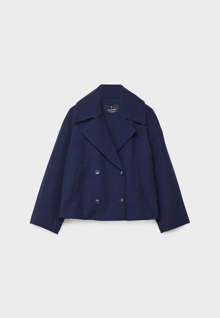 Alessyn Cropped Peacoat Jacket | Women’s Modern Layer