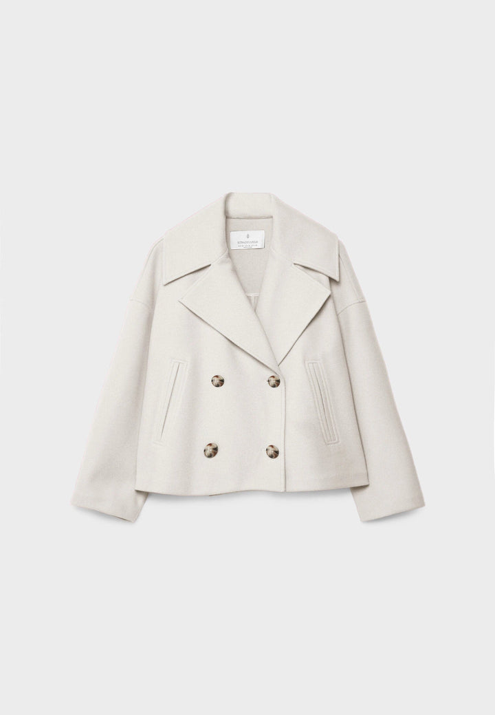 Alessyn Cropped Peacoat Jacket | Women’s Modern Layer