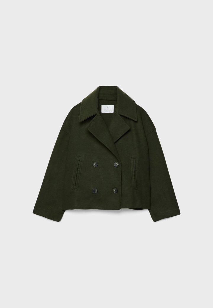 Alessyn Cropped Peacoat Jacket | Women’s Modern Layer