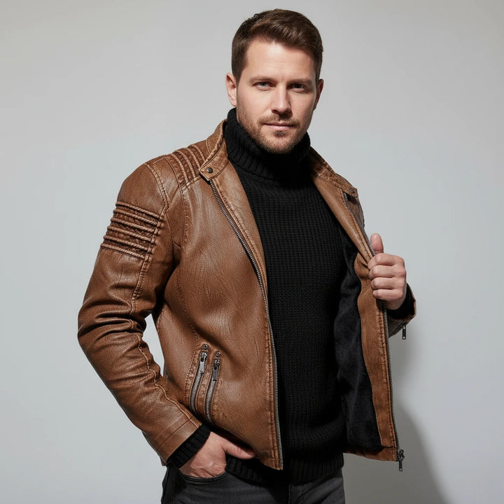 Dorian Men’s Moto-Inspired Jacket | Modern Casual Outerwear