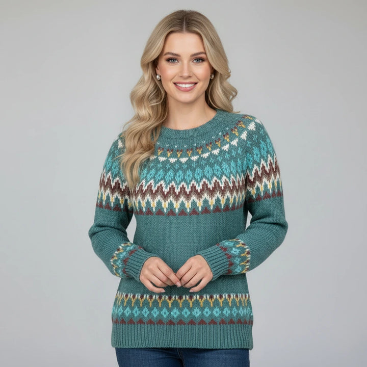 Maelis Nordic Knit Jumper | Cozy Winter Style