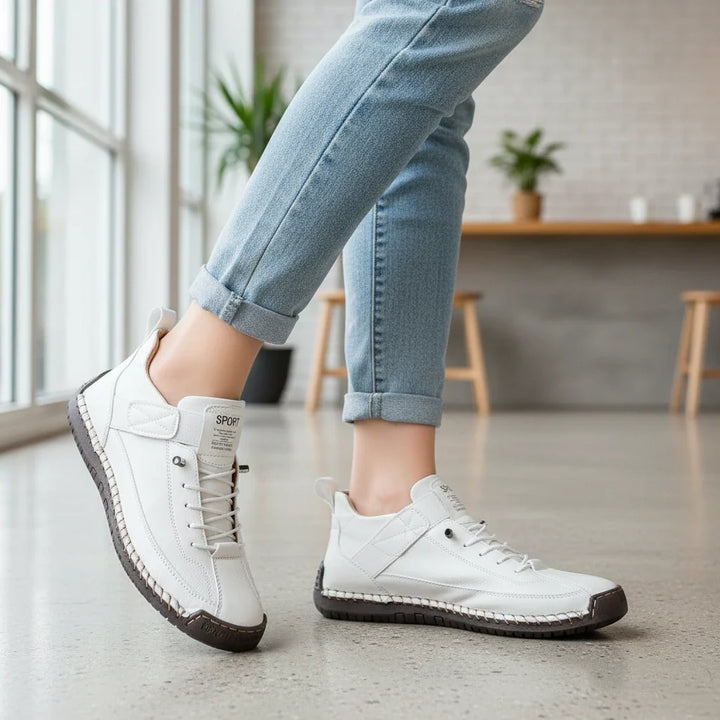 Orthopaedic Stitched Strap High-Top Sneakers