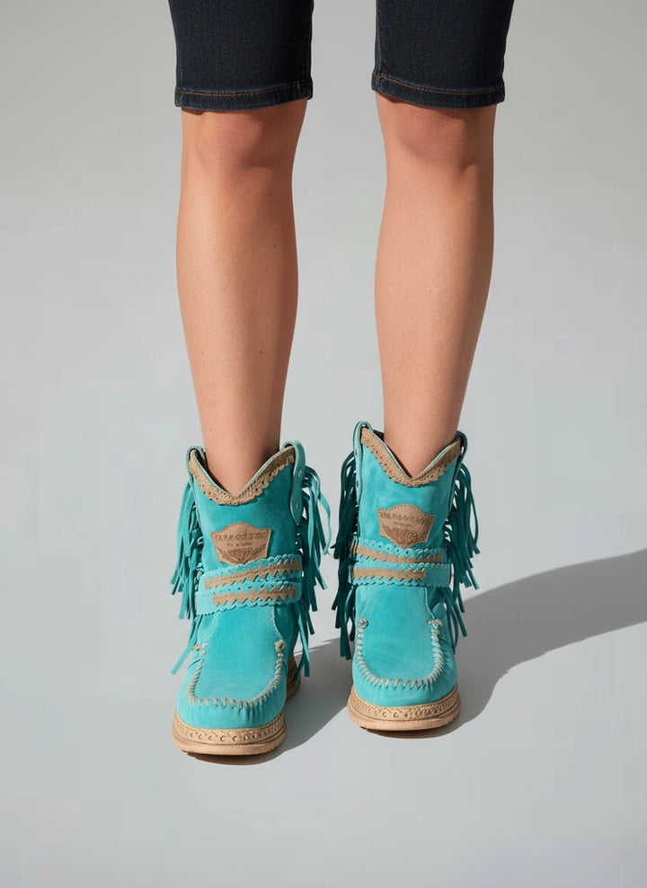 Maelis Fringe Suede Boots | Women’s Boho Everyday Style
