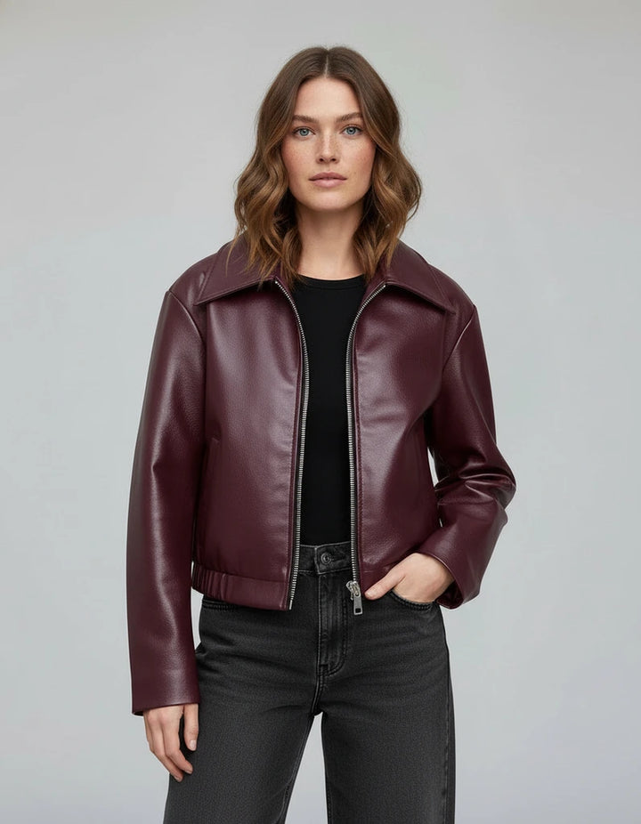 Oversized Leather Jacket | Modern Streetwear Style