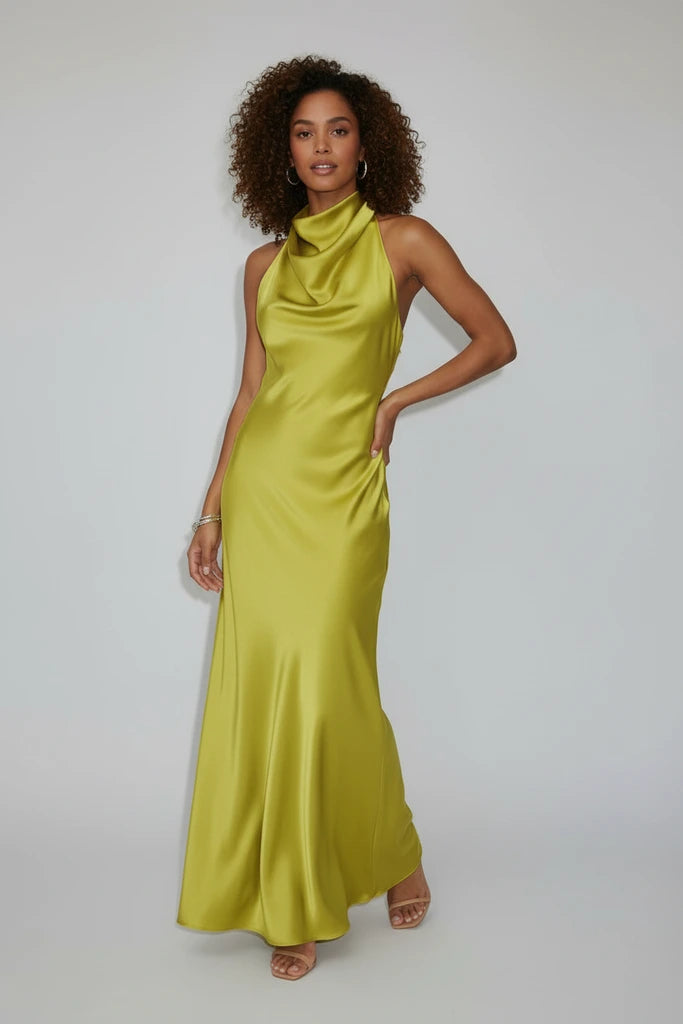 Halter Maxi Dress | Elegant Evening Gown