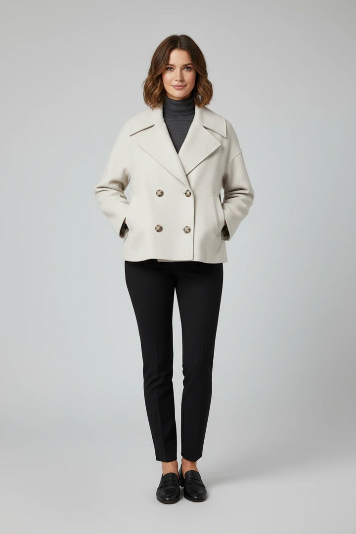Alessyn Cropped Peacoat Jacket | Women’s Modern Layer