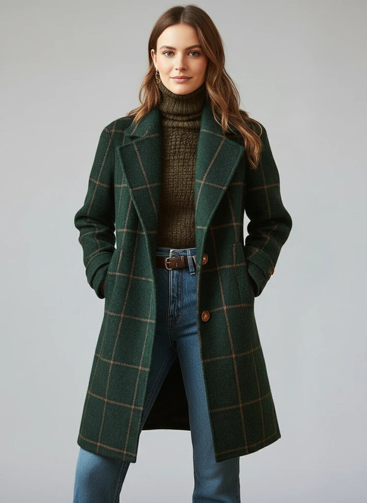 Avelyn Checked Coat | Women’s Modern Everyday Style
