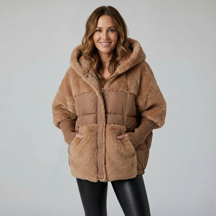 Averelle Plush Hooded Coat | Women’s Luxe Winter Warmth