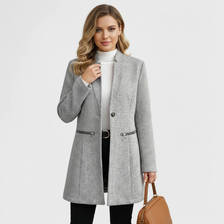 Tailored Knit Blazer Coat | Refined Everyday Outerwear