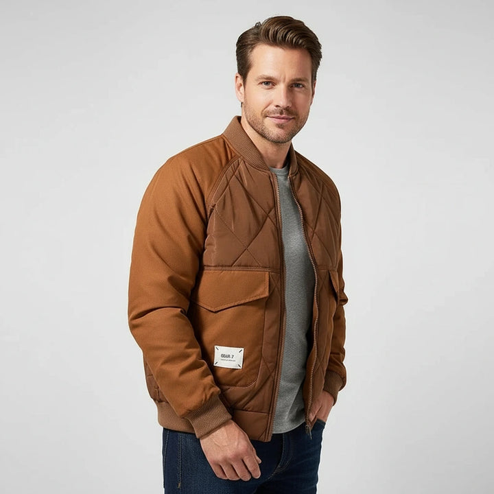 Quilted Bomber Jacket | Casual Winter Style