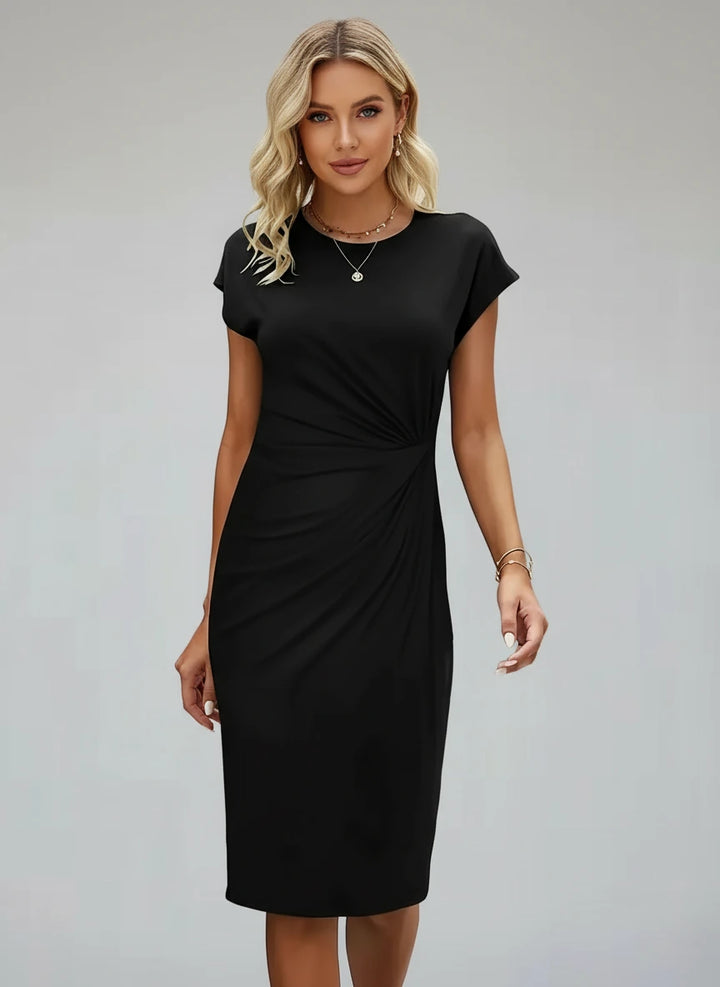 Valencia Draped Sheath Dress | Women’s Modern Elegance Wear