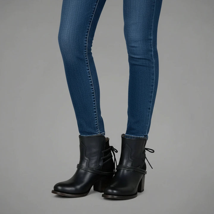 Solenne Wrapped Ankle Boots | Modern Western Boots