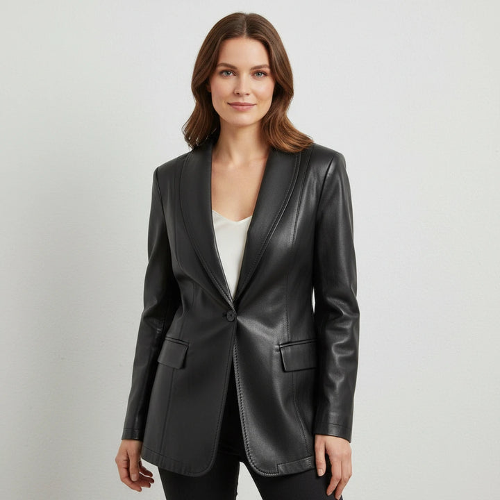 Sleek Single-Button Blazer | Elevated Statement Style