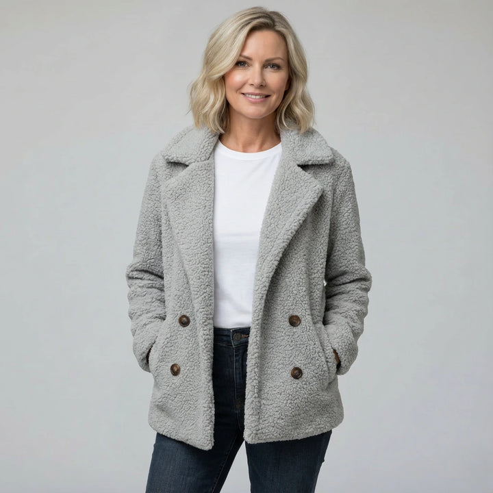 Elora Soft-Touch Teddy Coat | Cozy Plush Outerwear