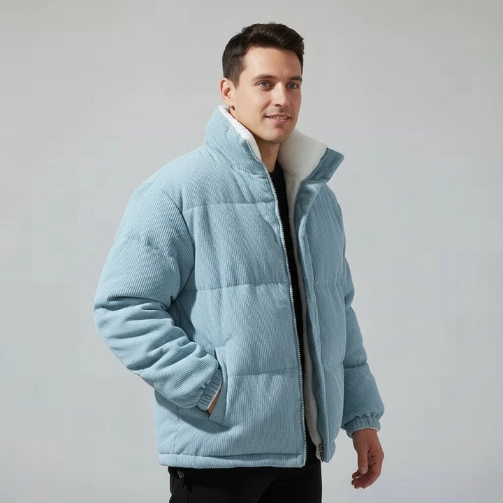 Corduroy Puffer Jacket | Men’s Casual Cold-Weather Layer
