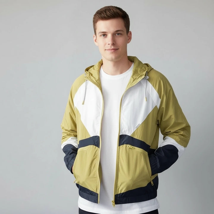 Men’s Colourblock Windbreaker | Casual Streetwear Jacket