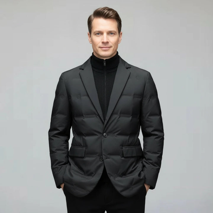Puffer Blazer Jacket | Men’s Smart Winter Style