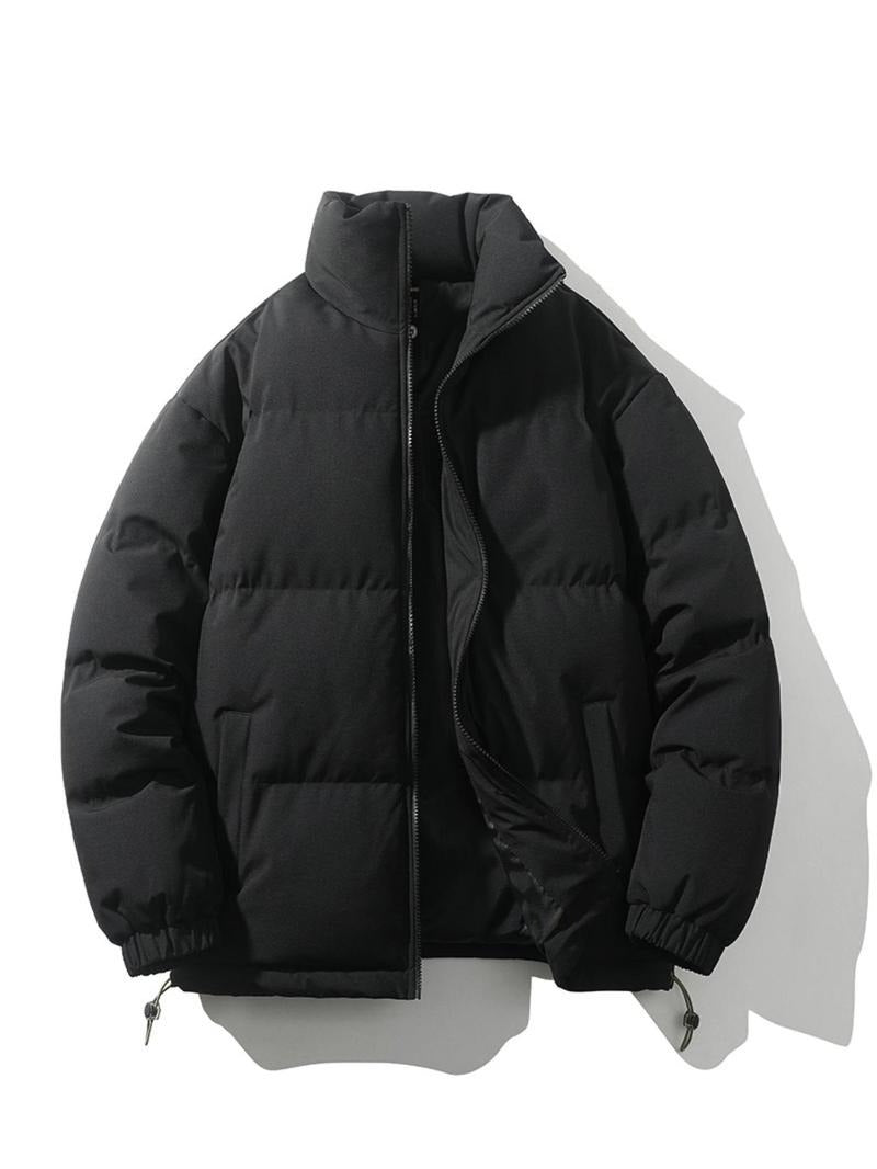 Stand Collar Puffer Jacket | Men’s Winter Outerwear
