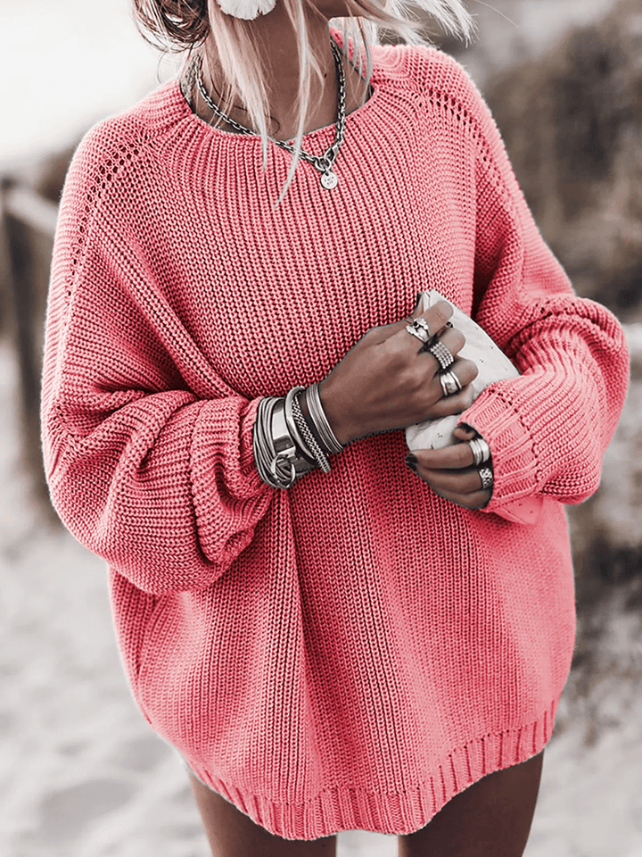 Isaline | Relaxed Beach Knit Sweater - LXNDON