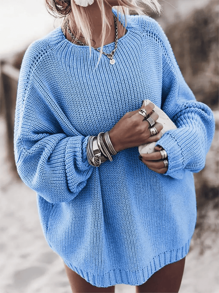 Isaline | Relaxed Beach Knit Sweater - LXNDON