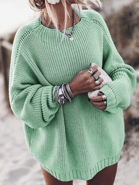 Isaline | Relaxed Beach Knit Sweater - LXNDON