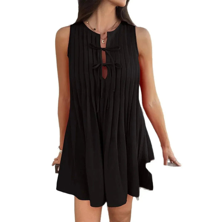 Isla - flattering pleats spring/summer top - LXNDON