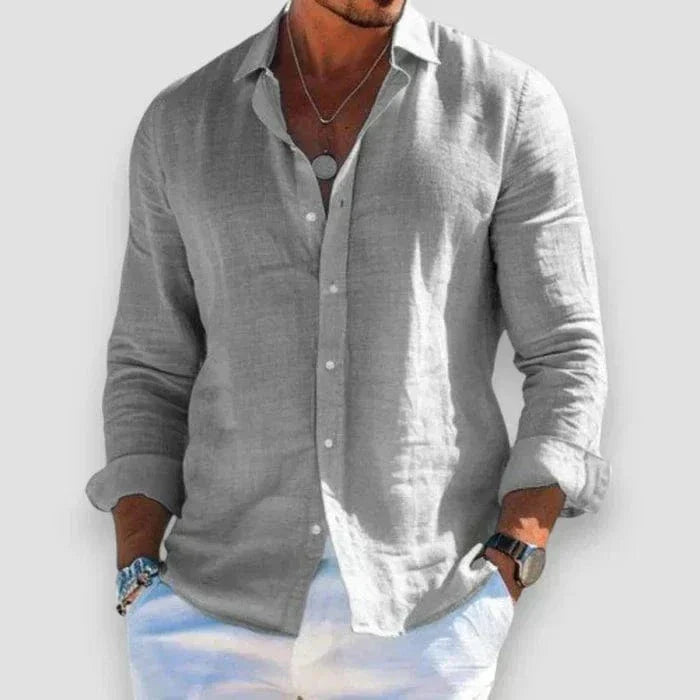 Adrian | Relaxed Coastal Button-Up Shirt