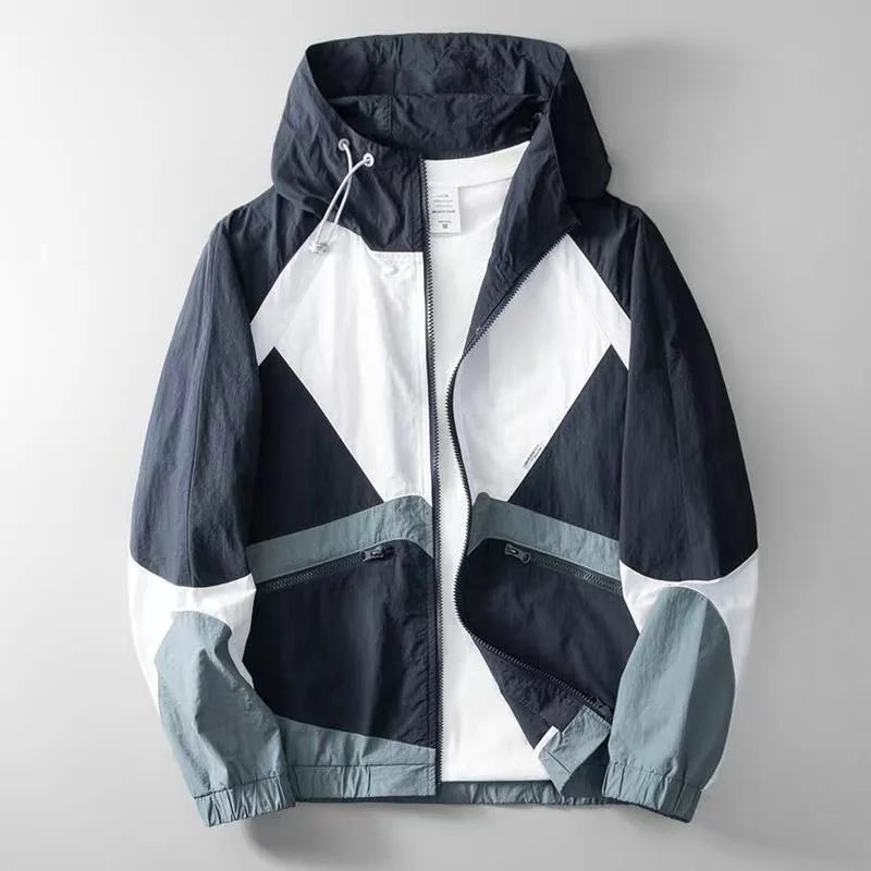 Men’s Colourblock Windbreaker | Casual Streetwear Jacket