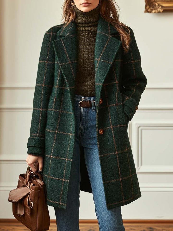 Avelyn Checked Coat | Women’s Modern Everyday Style