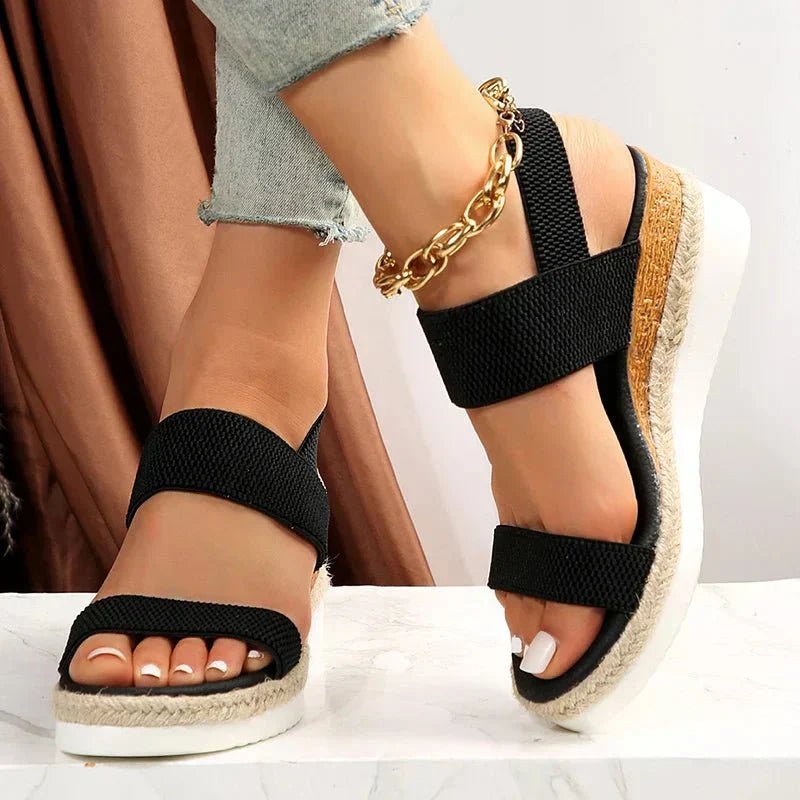 Kaela | Comfortable Wedge Sandals - LXNDON