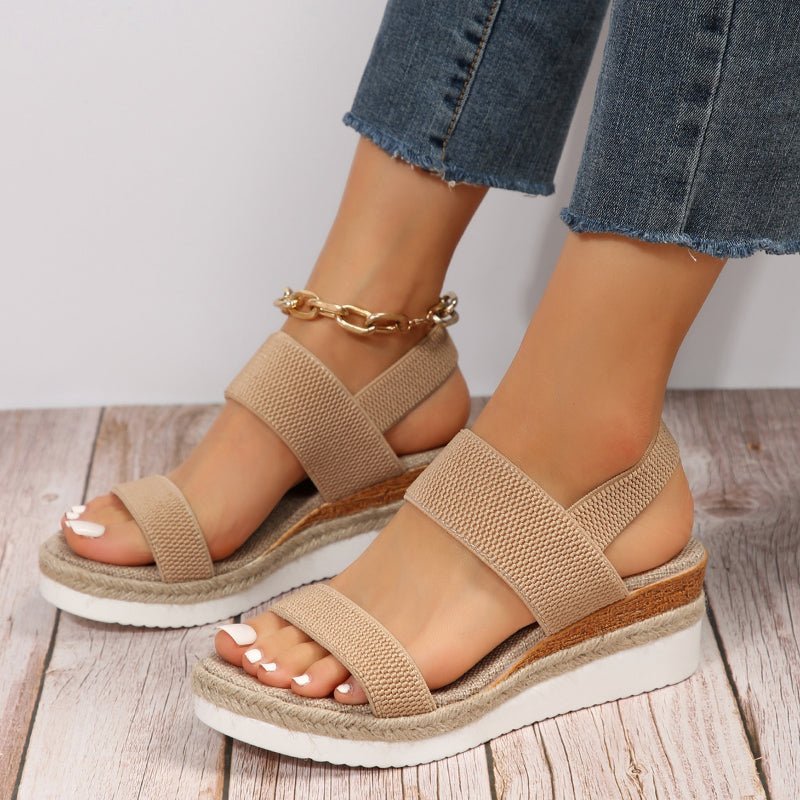 Kaela | Comfortable Wedge Sandals - LXNDON