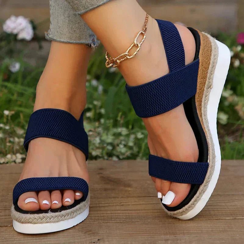 Kaela | Comfortable Wedge Sandals - LXNDON
