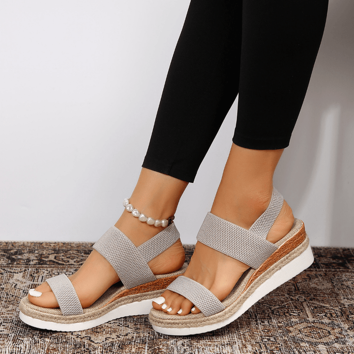 Kaela | Comfortable Wedge Sandals - LXNDON