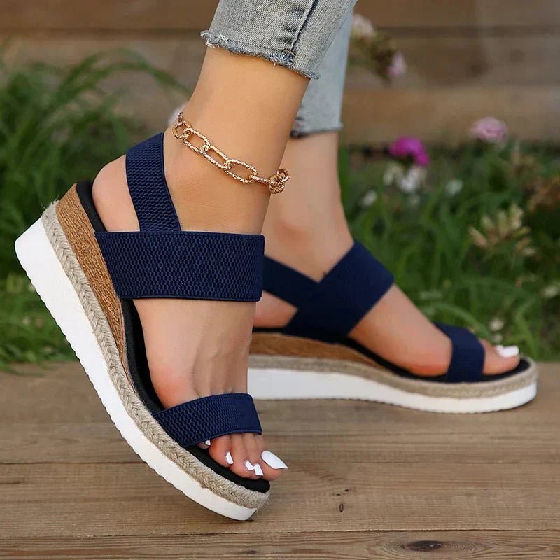 Kaela | Comfortable Wedge Sandals - LXNDON