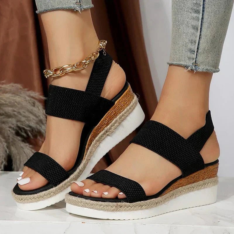 Kaela | Comfortable Wedge Sandals - LXNDON