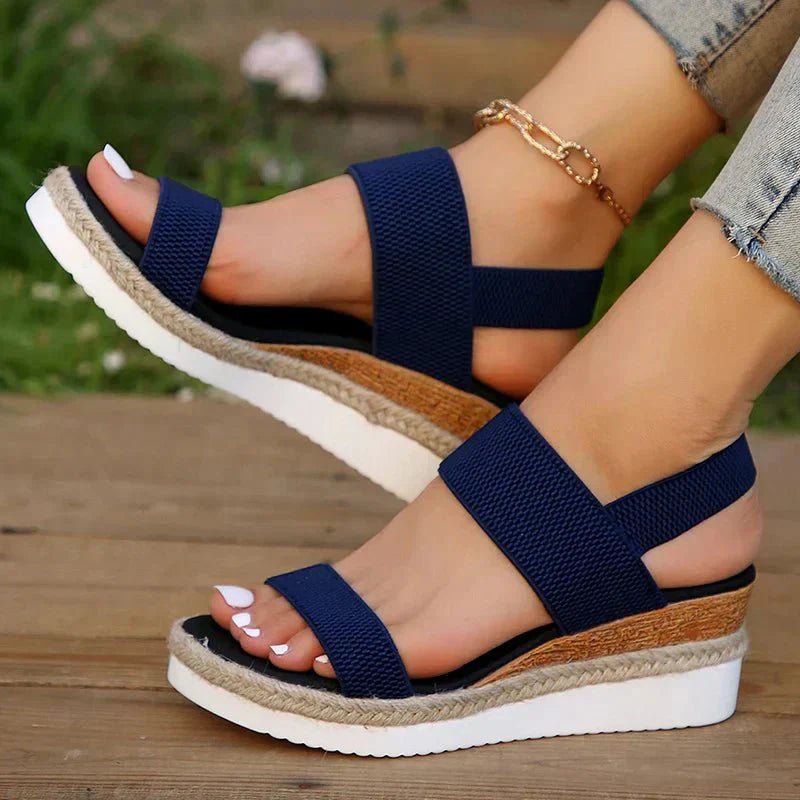 Kaela | Comfortable Wedge Sandals - LXNDON
