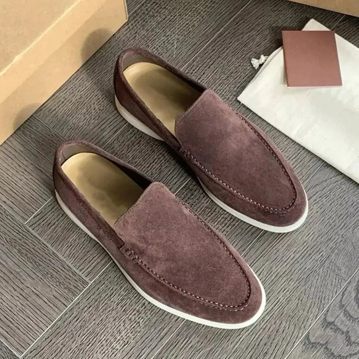 Kalen | Casual Suede Slip - On Loafers - LXNDON