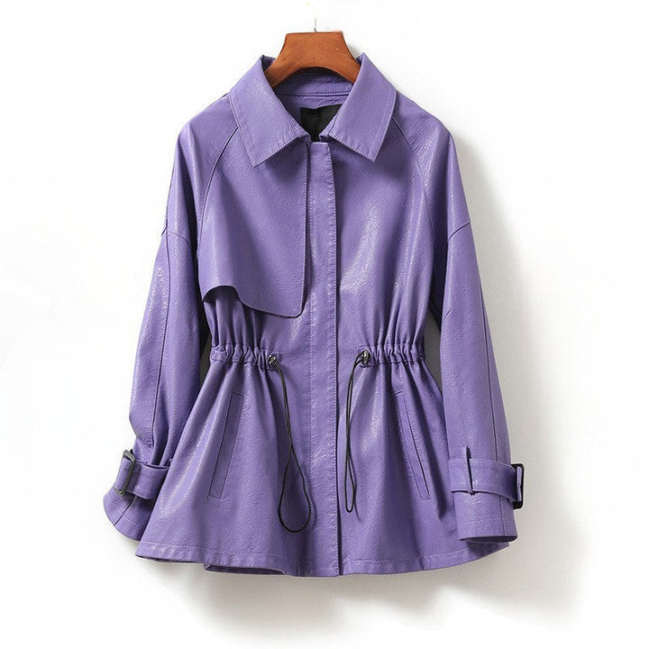 Women’s Cinched Leather Jacket | Modern Chic Outerwear