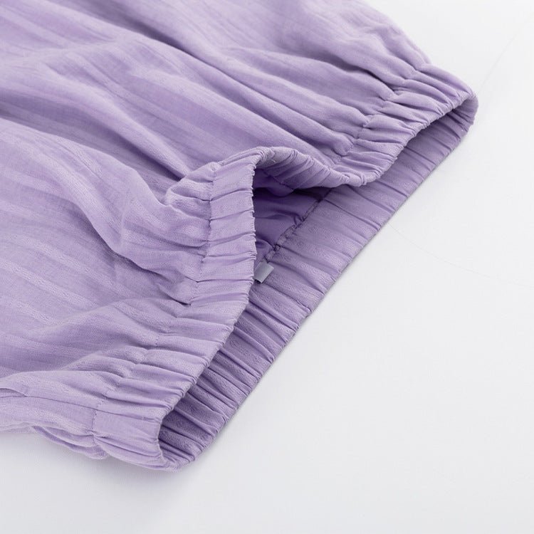 Lioren | Striped Button - Up Two - Piece Set - LXNDON