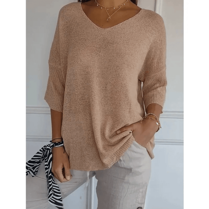 Loraine - Elegant V - neck shirt - LXNDON